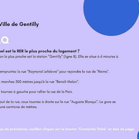 Appartement Cosy Au Calme, Proche De Paris Et Du Rer B 장티이 외부 사진